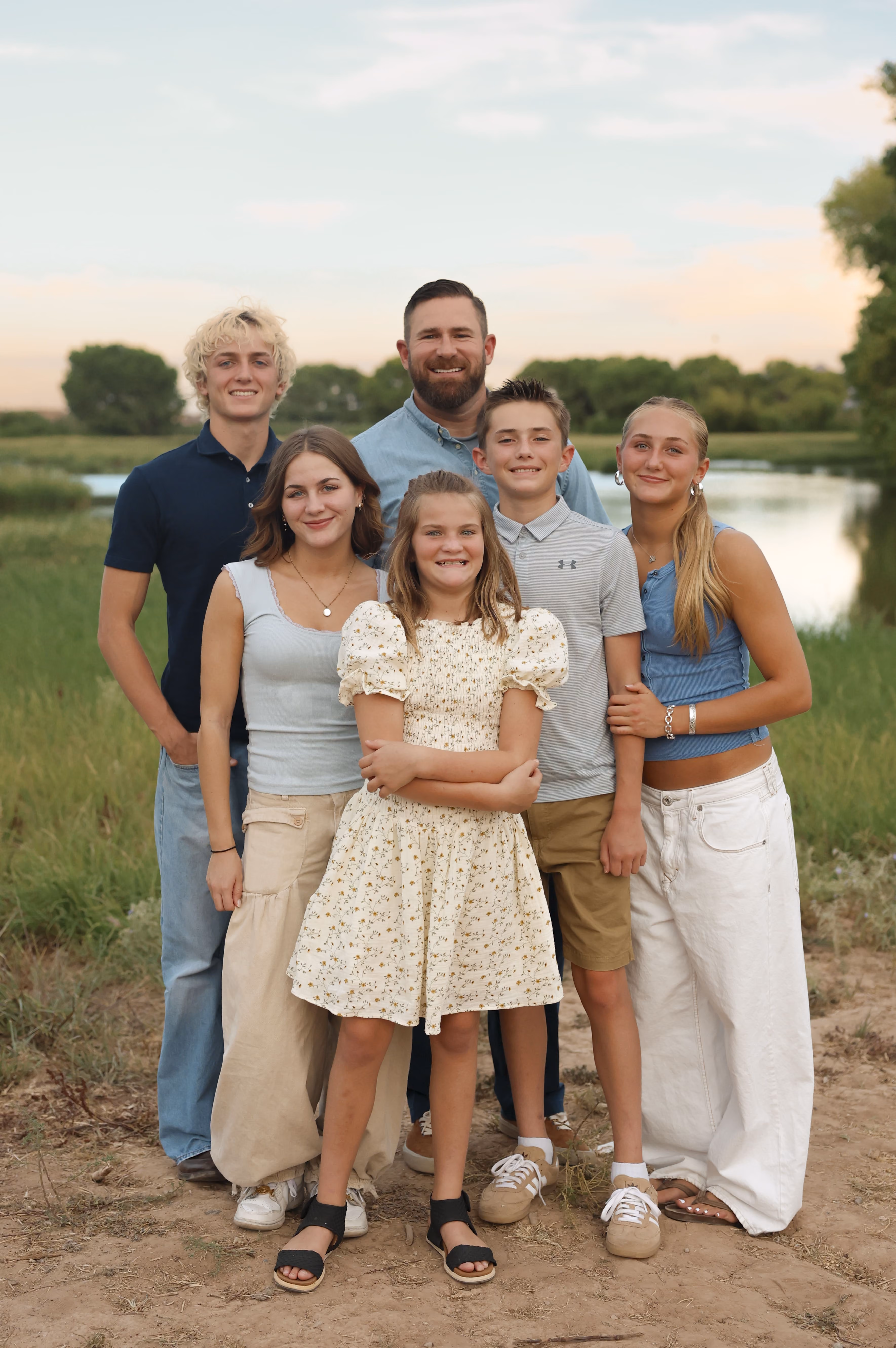 Dr. Chad Curtis and his family outdoors in Anchorage, AK.