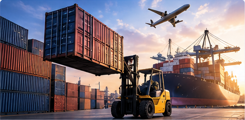 Commercial shipping containers and logistics operations