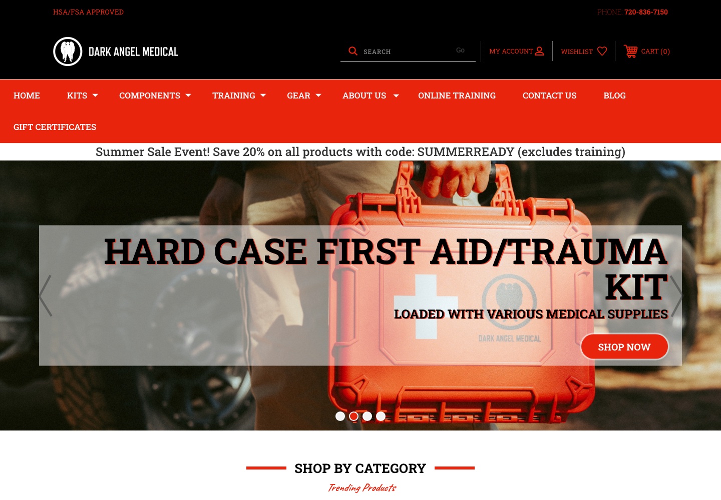 Ecommerce homepage we built