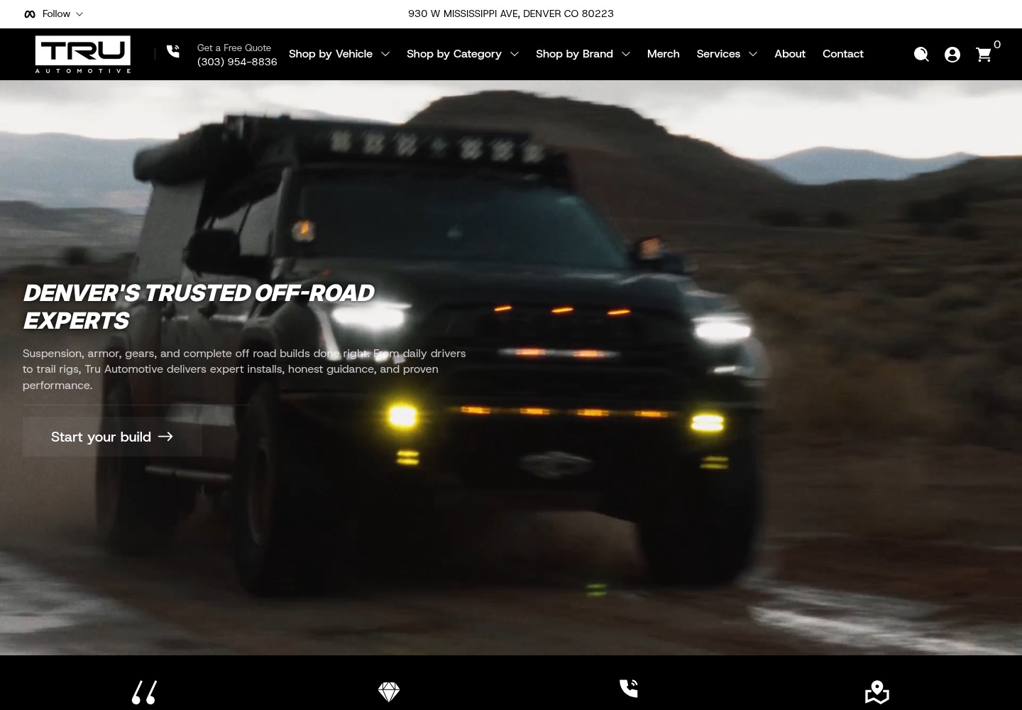 Shop and service site we built