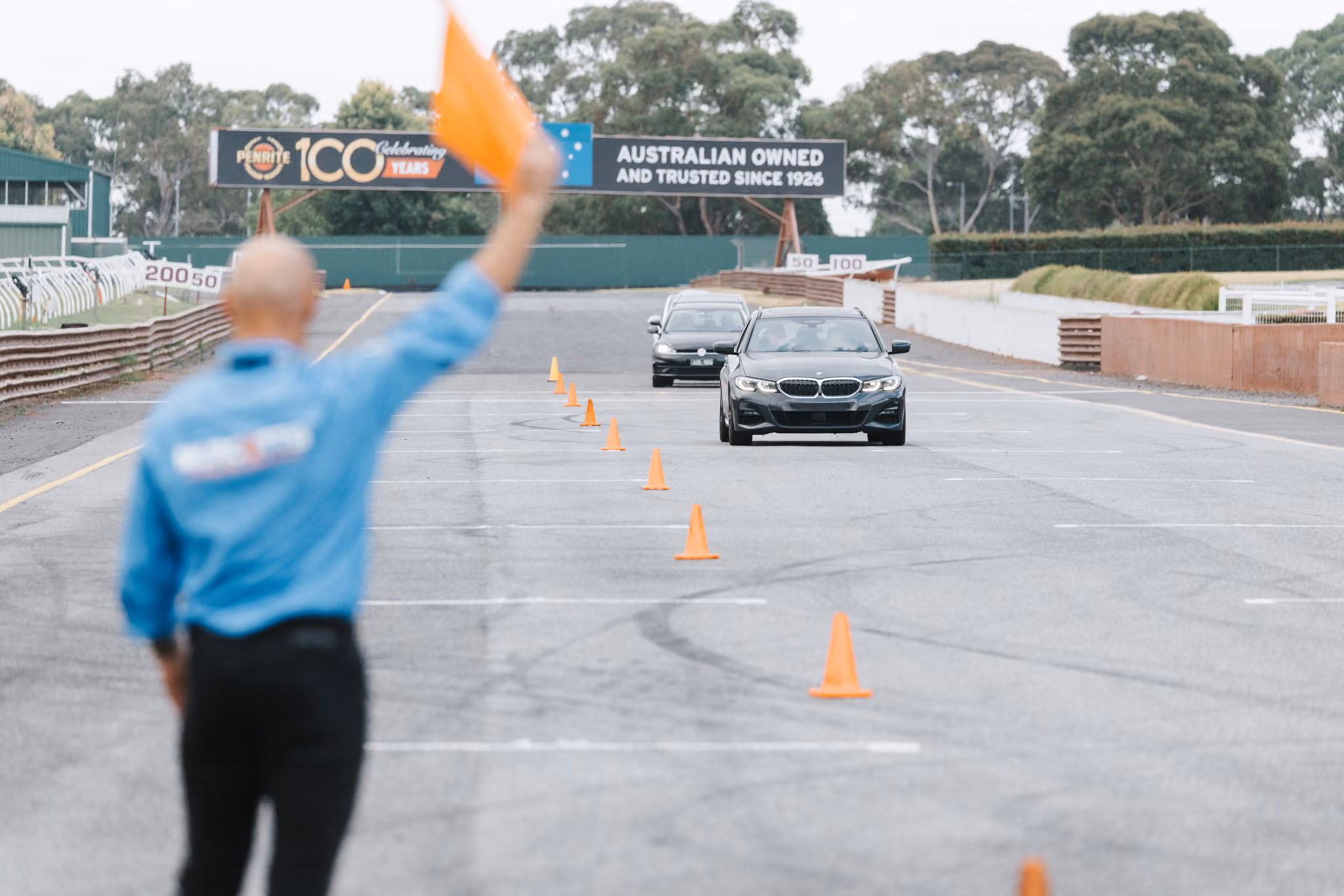Murcotts driver training on track