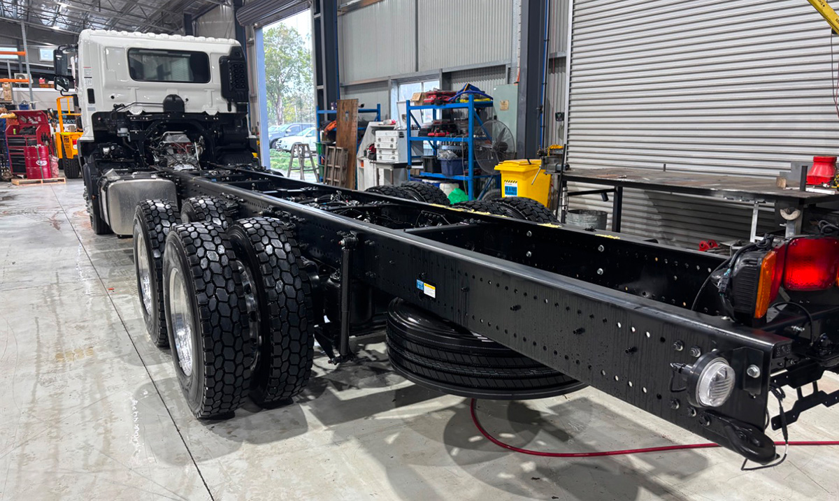 An In-House Engineered Solution: Palfinger Crane to Chassis