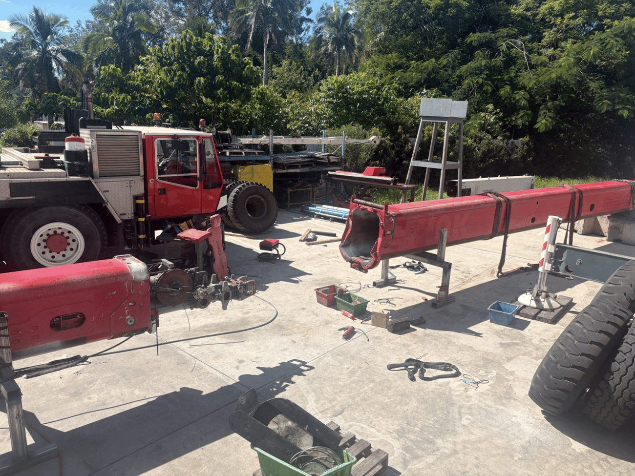 A Full Boom Rebuild on an 80-Tonne All-Terrain Crane