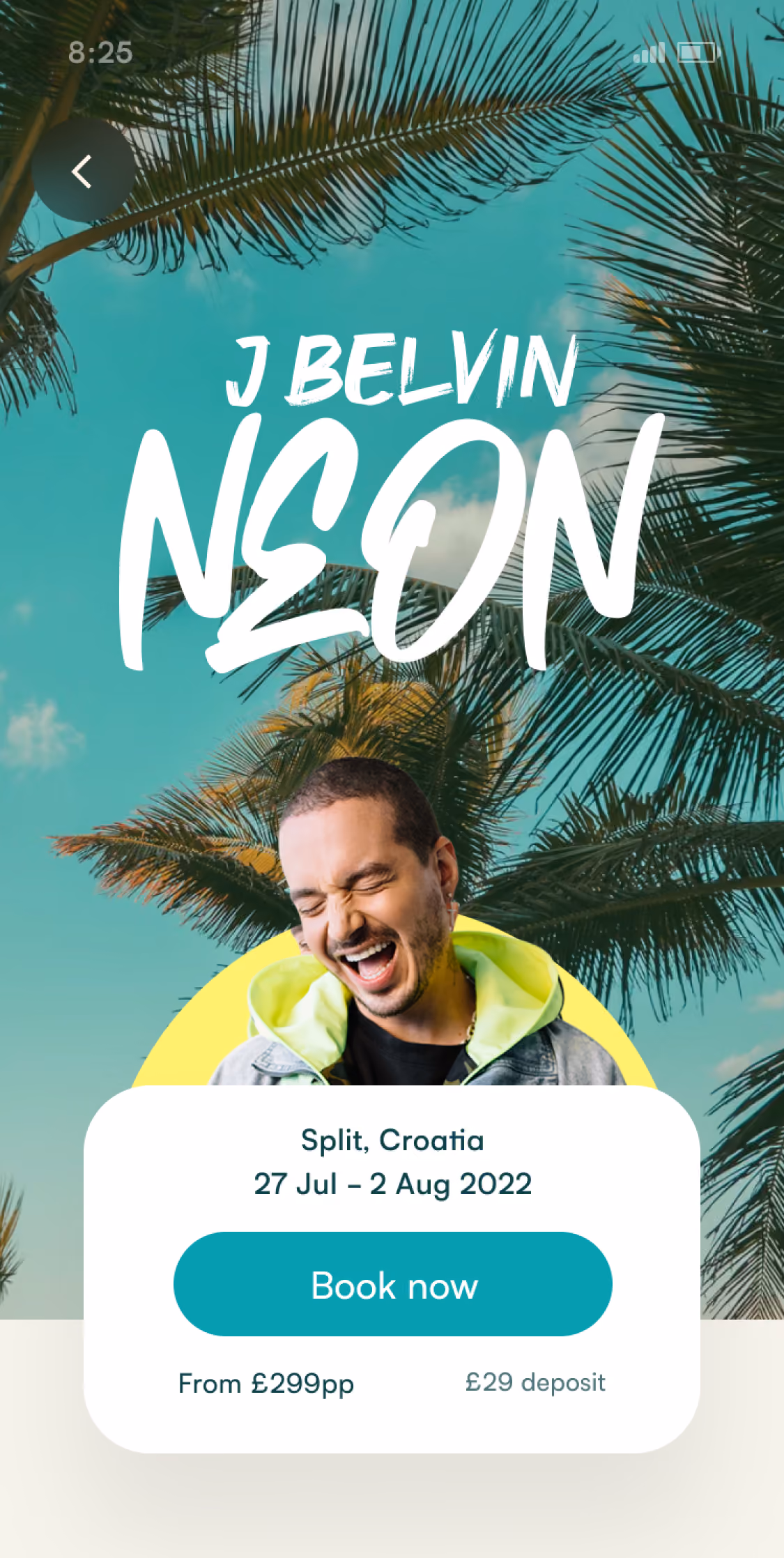 Pollen landing page UI