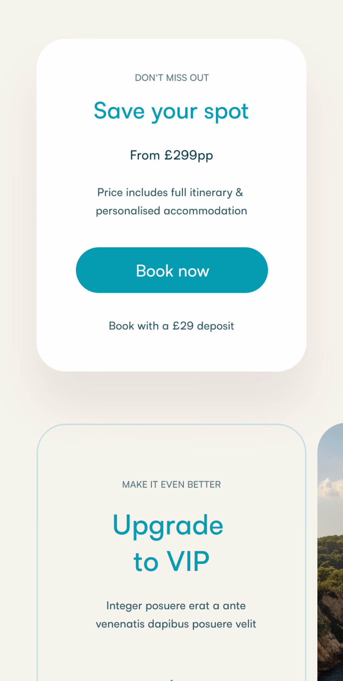 Pollen landing page UI