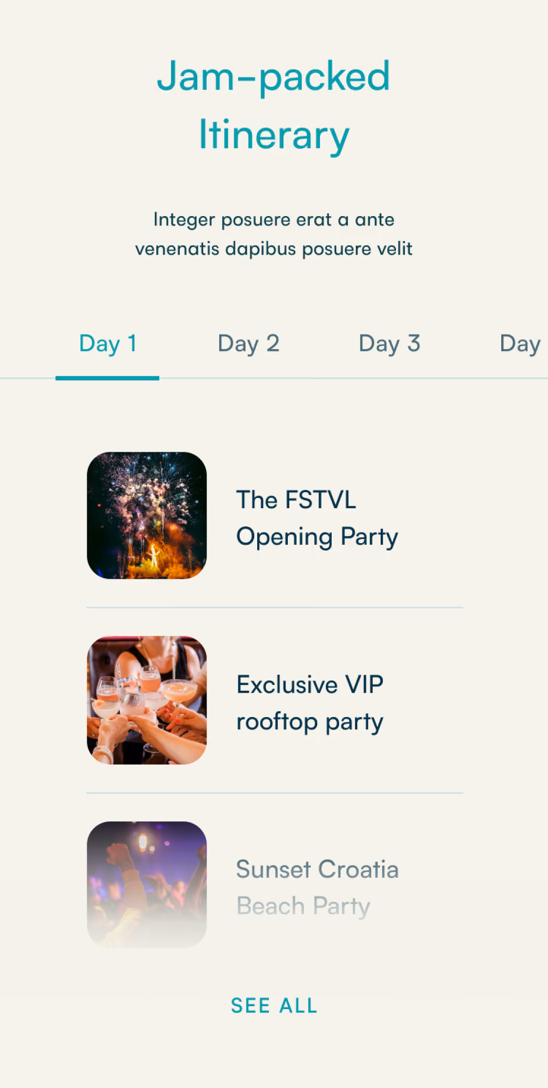Pollen landing page UI