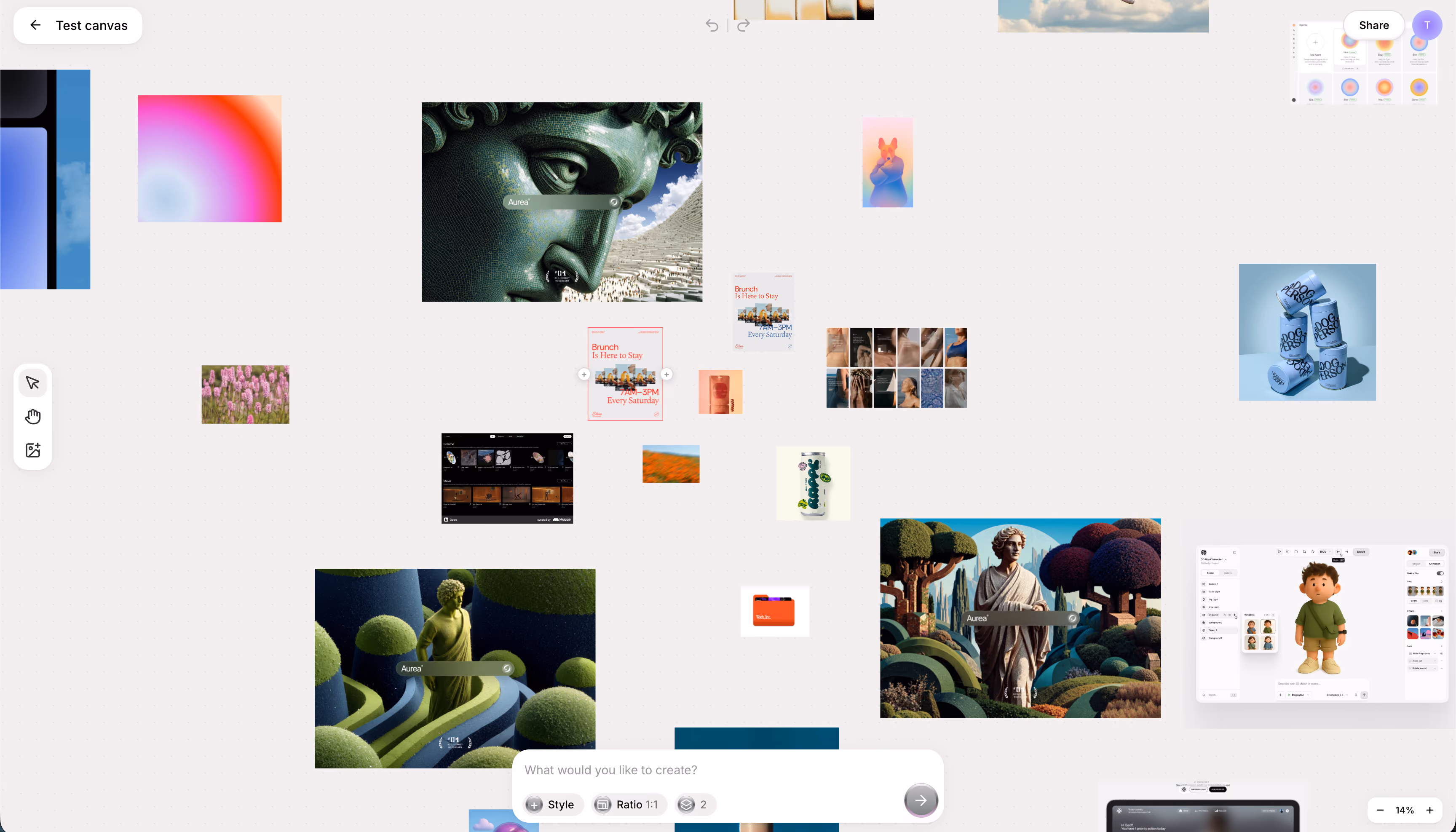 Canvas UI design