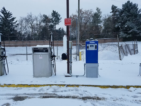 Fuel Control Terminal at a winter fueling site