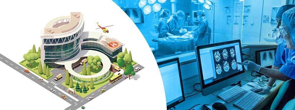 illustration of a hospital