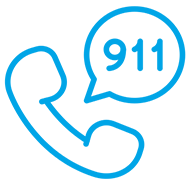 911 calling icon for Spectrum Private Networks