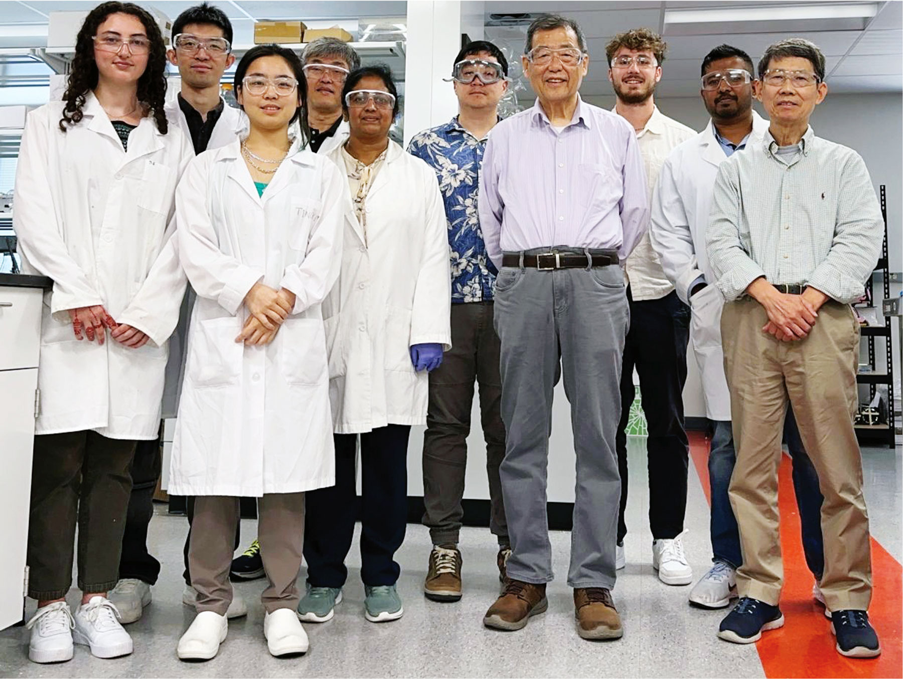 Group photo of the Liatris team in a lab.