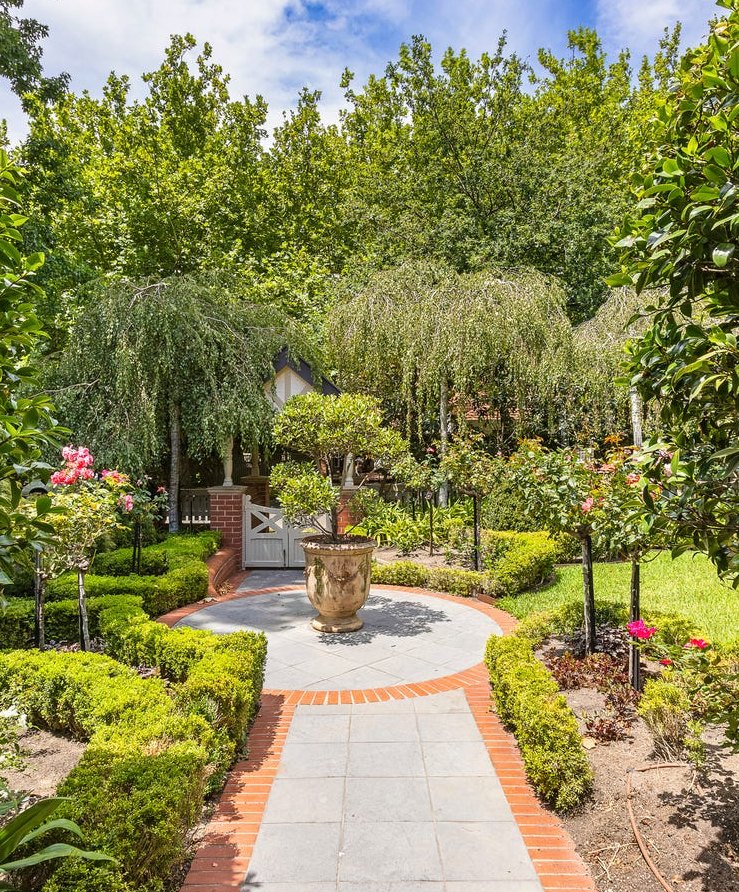 Garden path at the Malvern East home