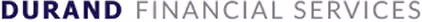 Durand Financial Services company logo with bold and light fonts.