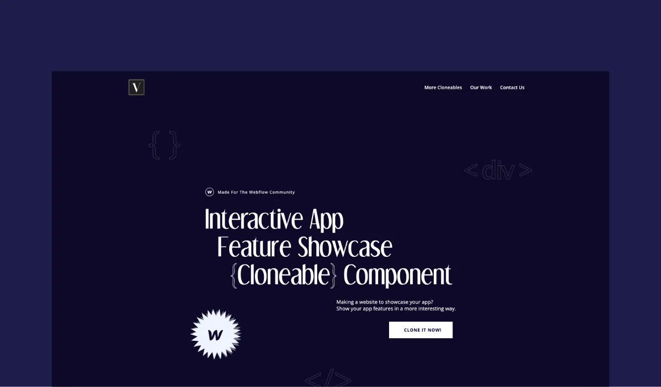 Portfolio landing screen image