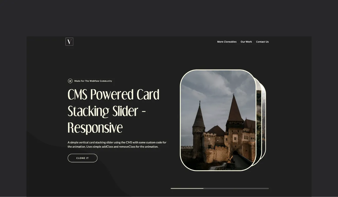 Portfolio landing screen image
