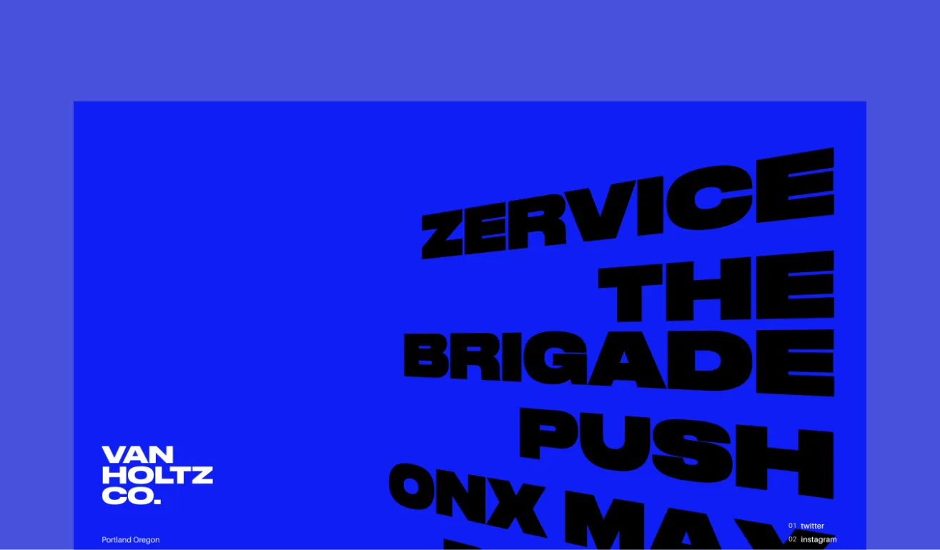 Portfolio landing screen image