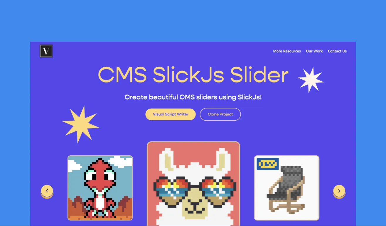 Portfolio landing screen image