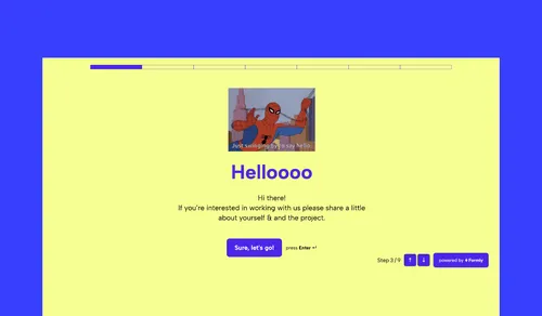 Portfolio landing screen image
