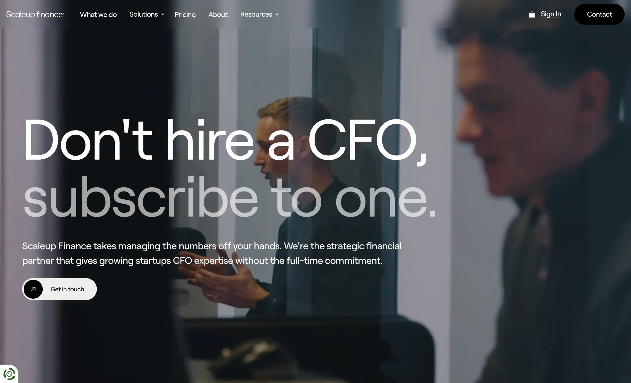 Portfolio landing screen image