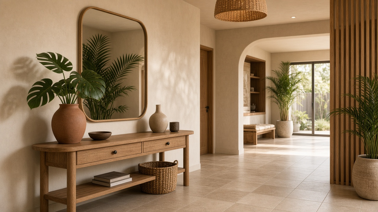 Renters how-it-works step 1 — calm tropical modernism still