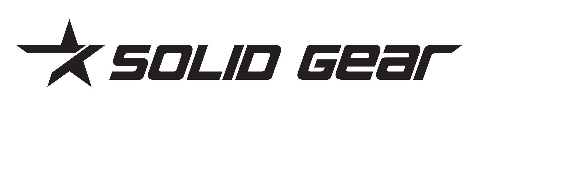 Solid Gear Logo in Schwarz