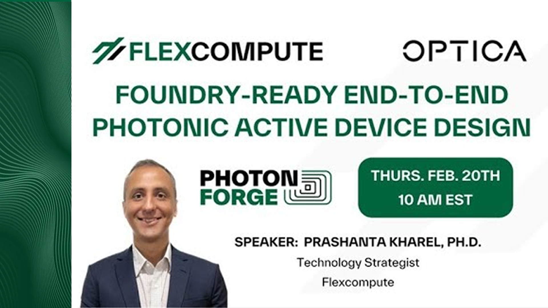 Foundry-Ready End-to-End Photonic Active Design with PhotonForge