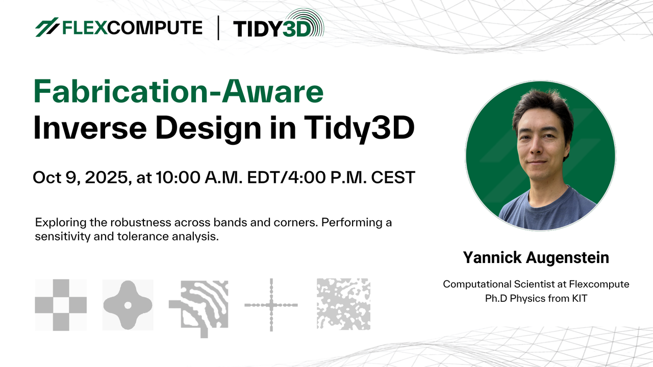 Fabrication-Aware Inverse Design in Tidy3D