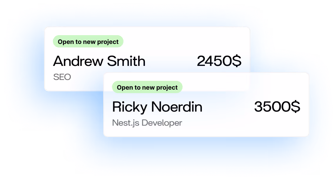 Illustration of candidate shortlist cards