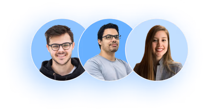 Illustration of three candidate profiles