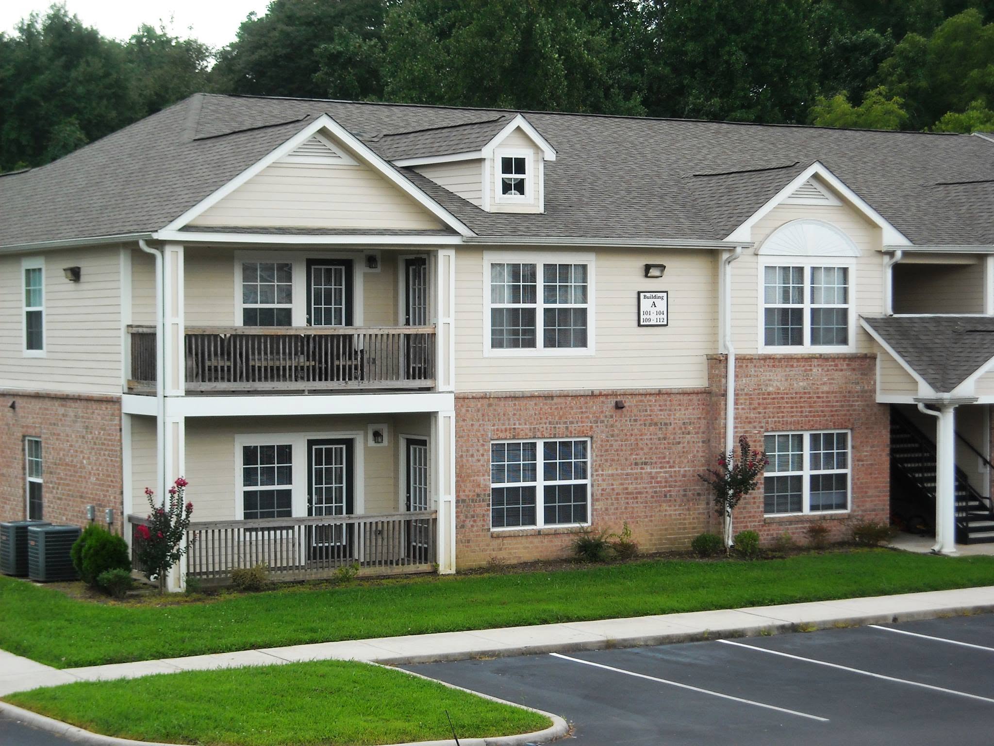 Exterior view of apartments