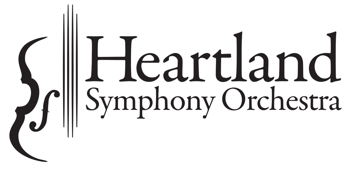 heartland symphony orchestra logo in black