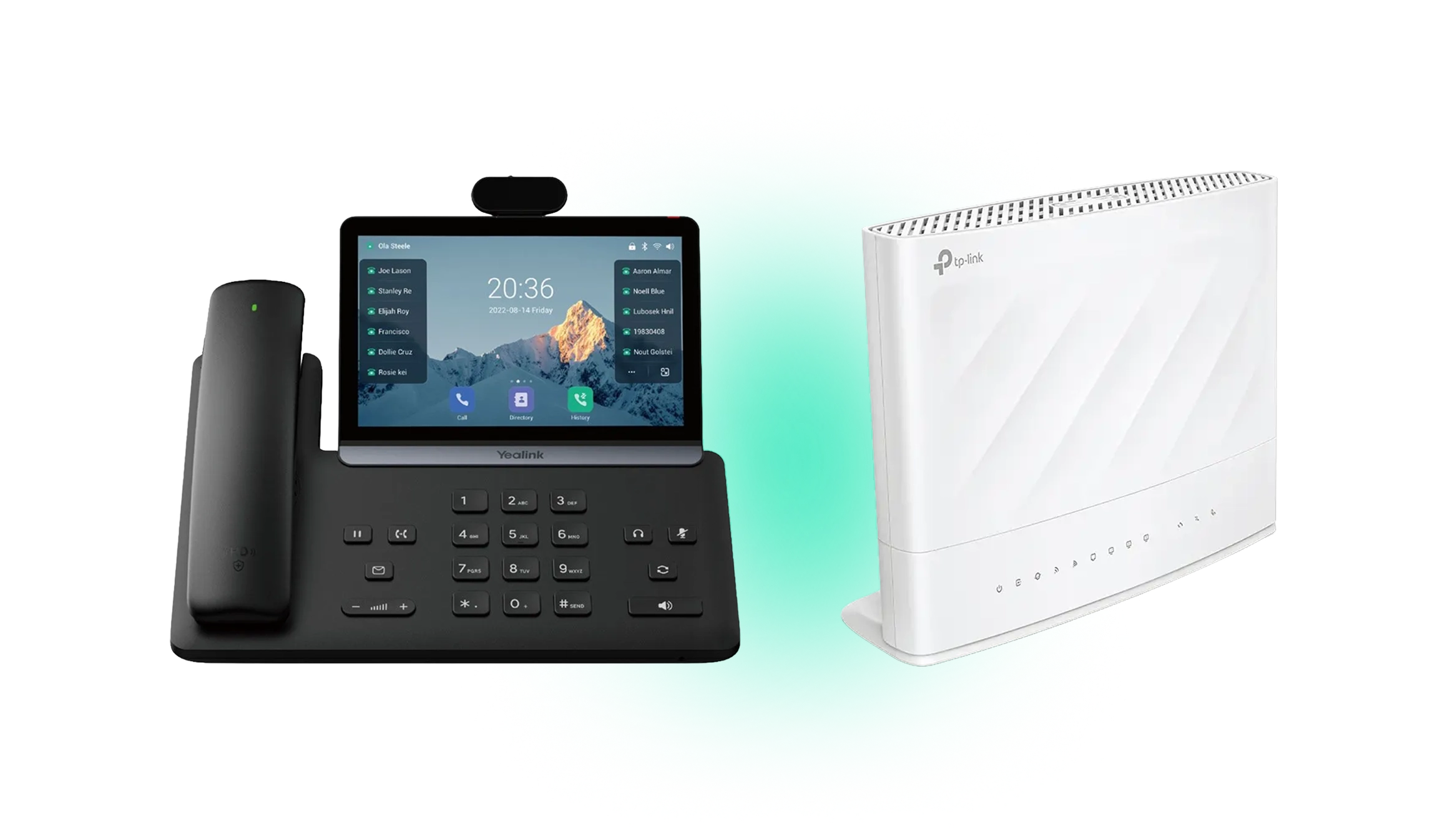 Broadband and phone system working together