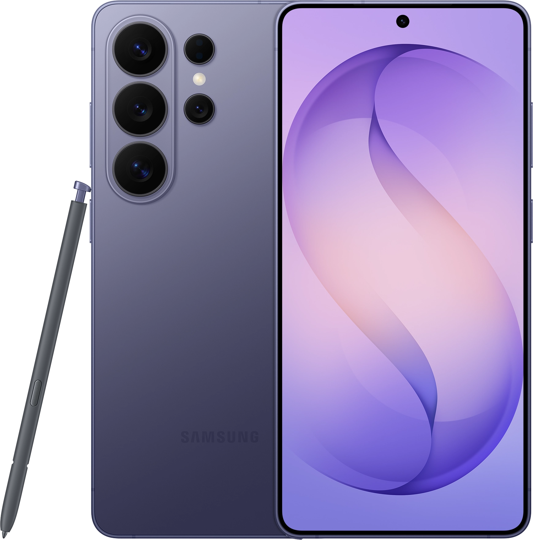 Samsung Galaxy S26 Ultra in violet with S Pen