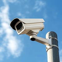 CCTV camera for an estate agency branch
