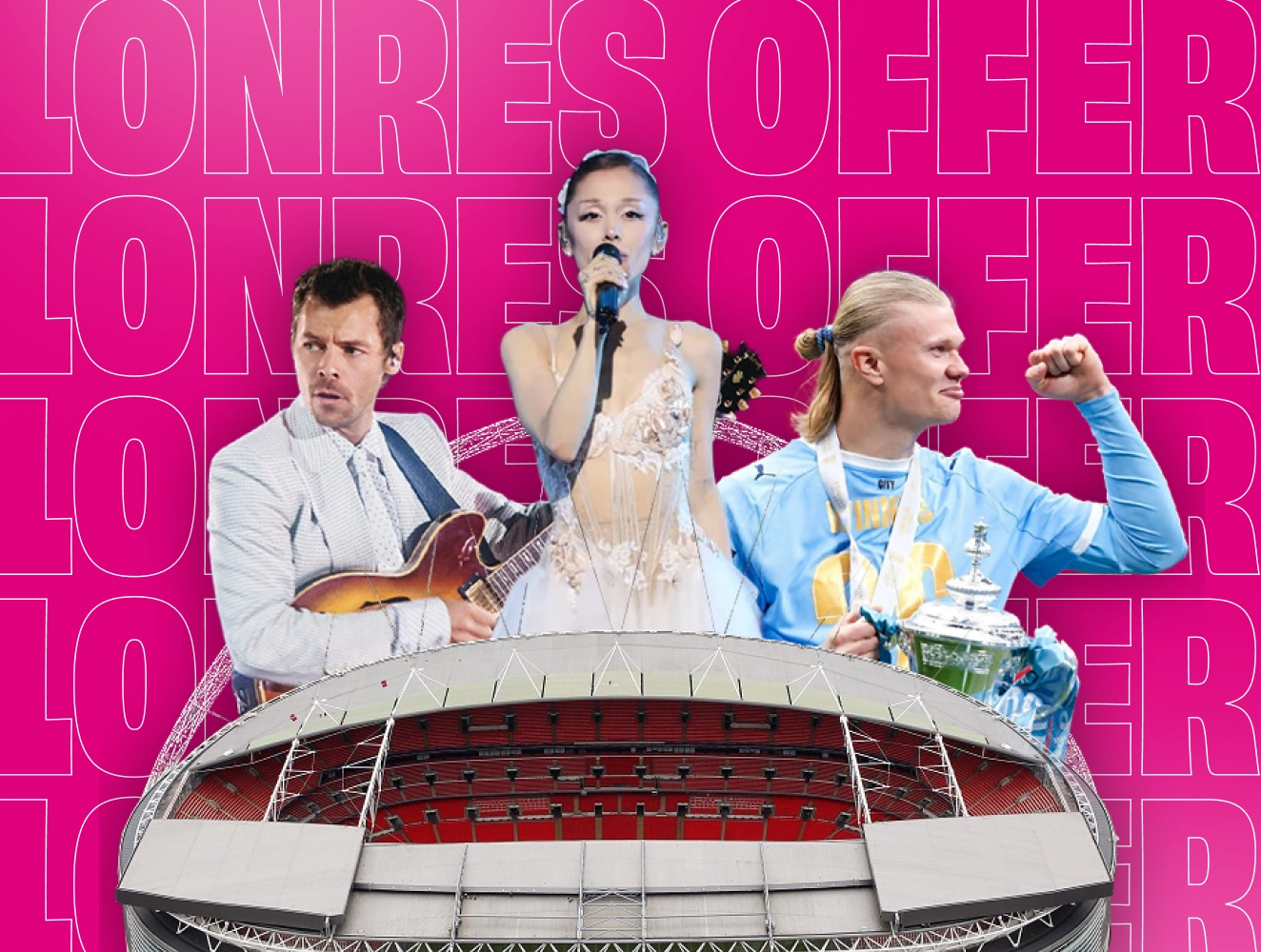 LonRes member offer - prize draw for tickets to a Wembley or O2 show or match