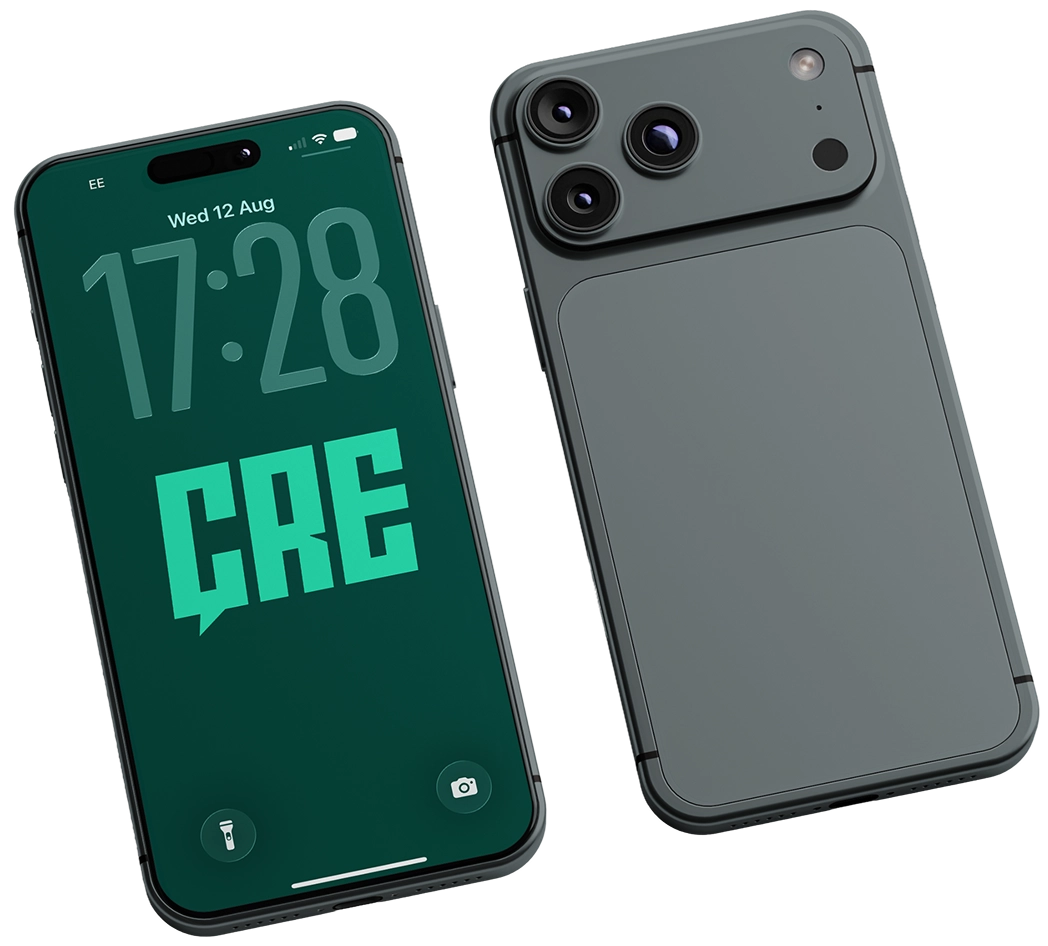 Two CRE-branded business smartphones