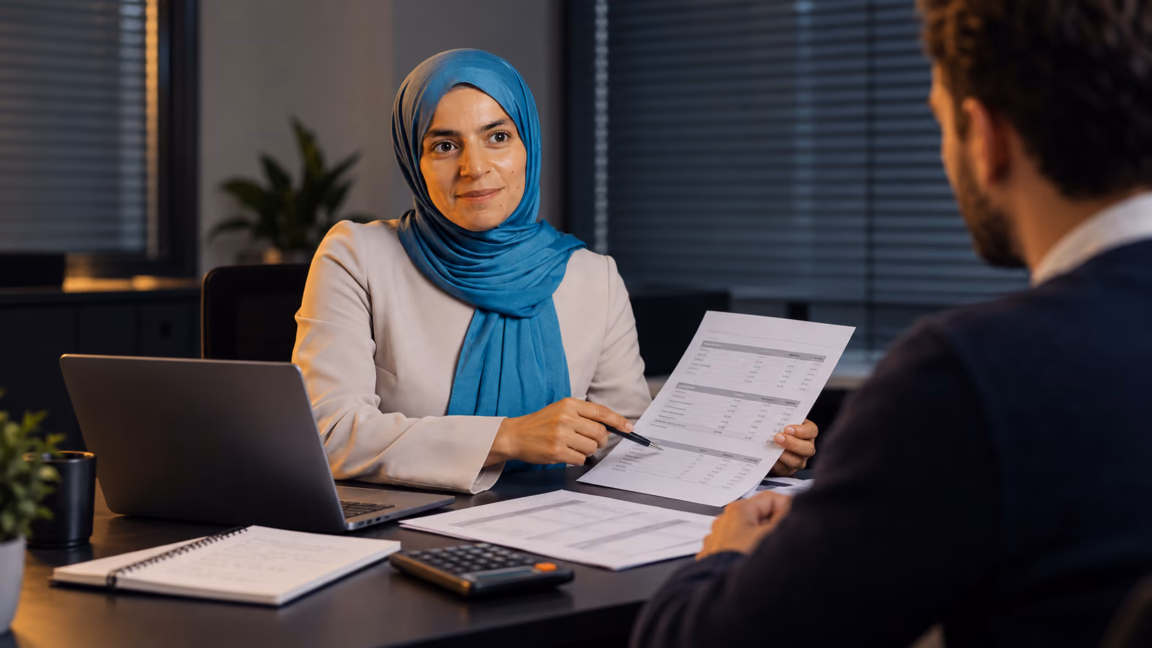 Finpoint adviseur op kantoor