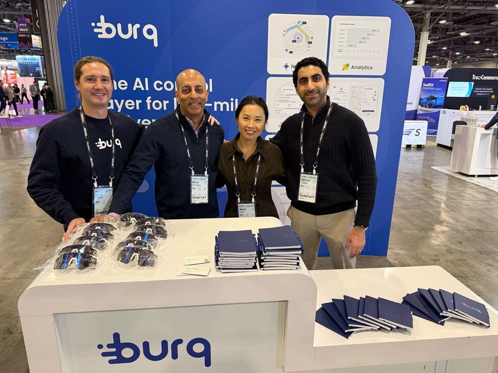 The team at the Burq booth