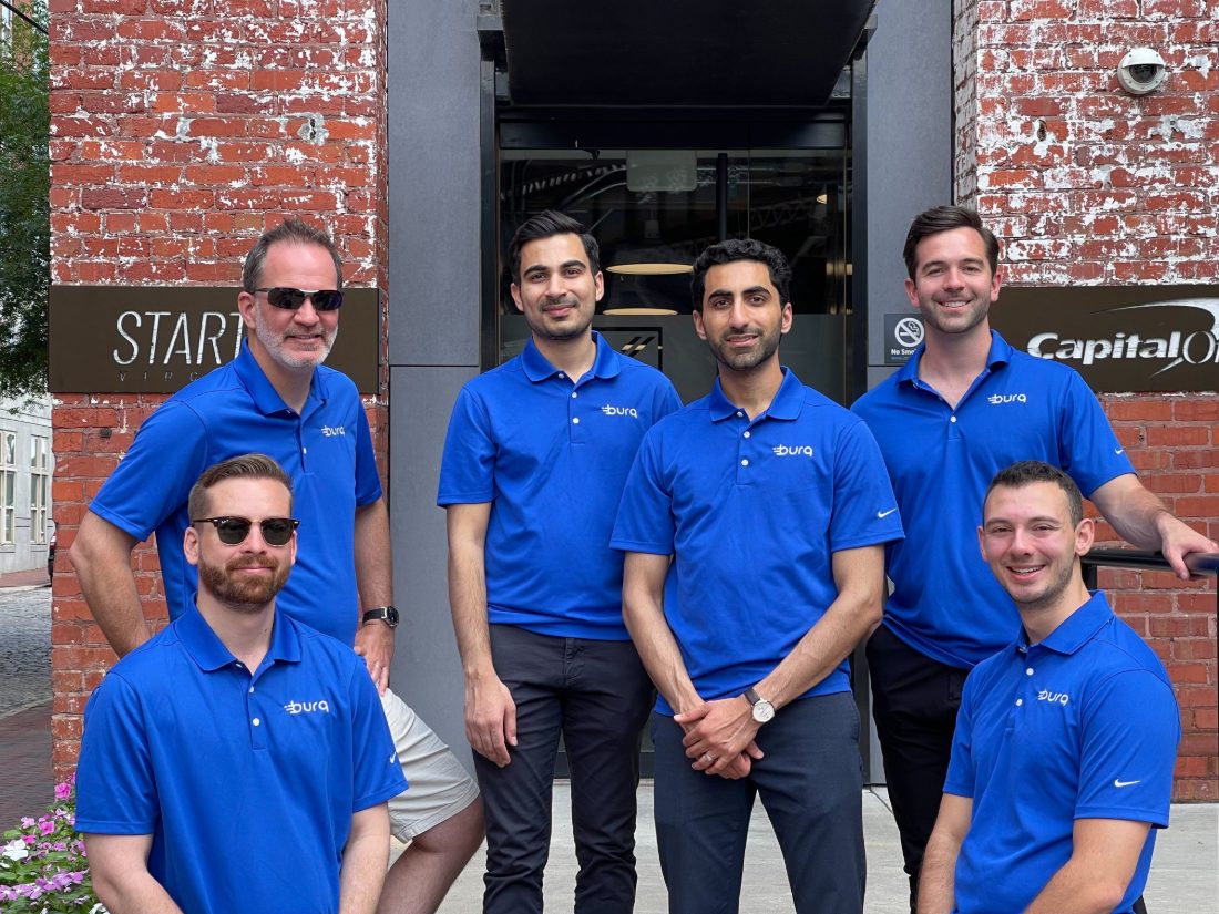 The team outside the office