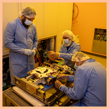 A GCE engineer operating a tool console during commissioning