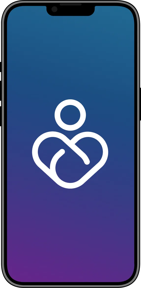 Carium care management app on a smartphone.