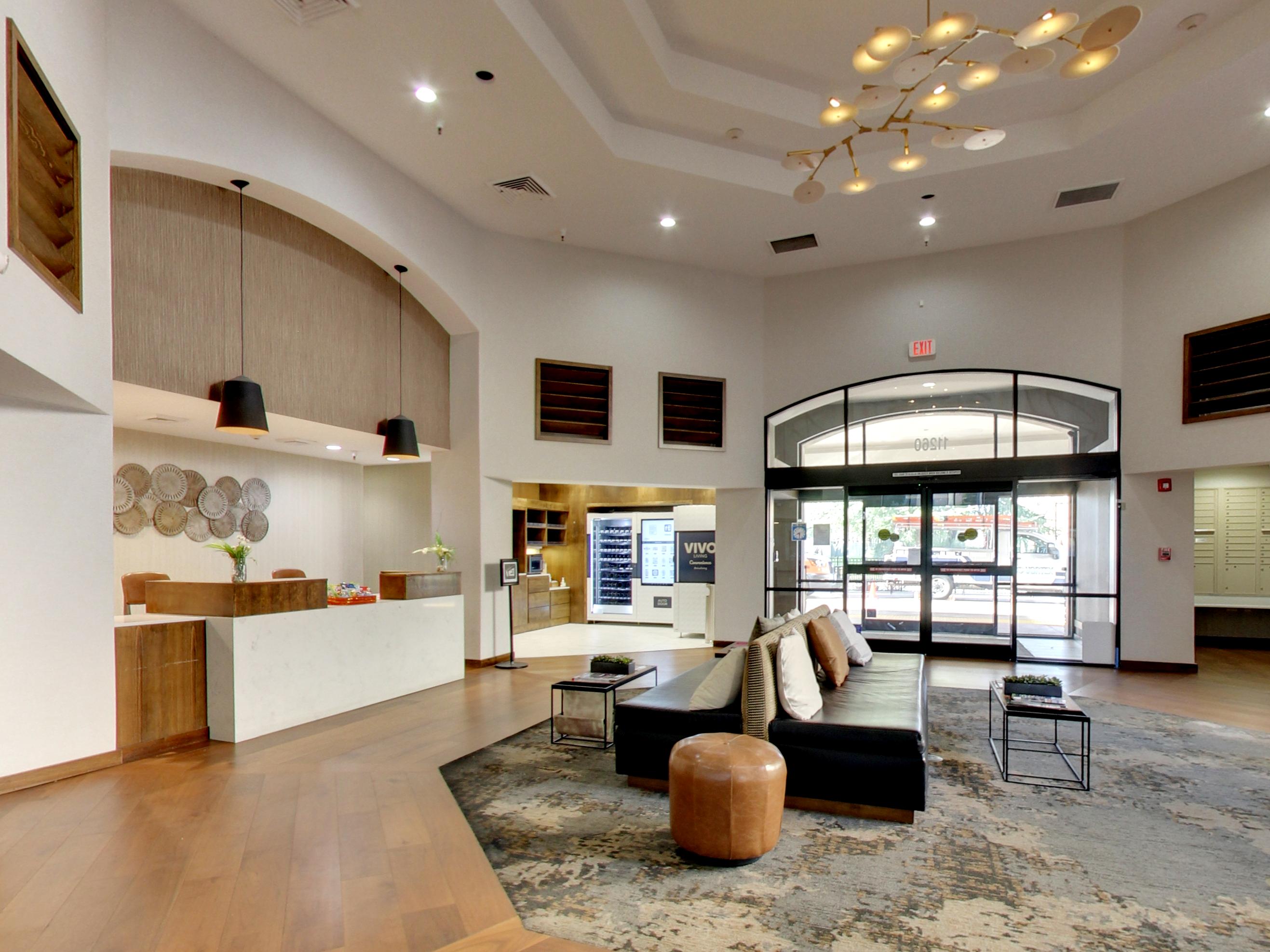 Lounge area in clubhouse
