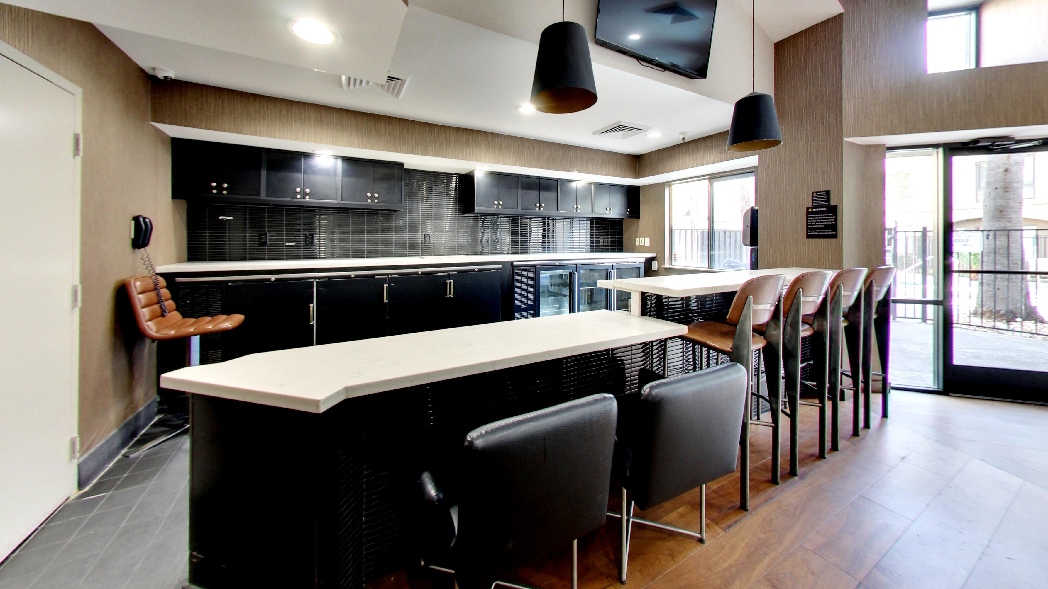 Lounge area in clubhouse