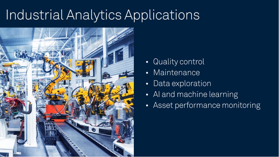 Industrial analytics applications