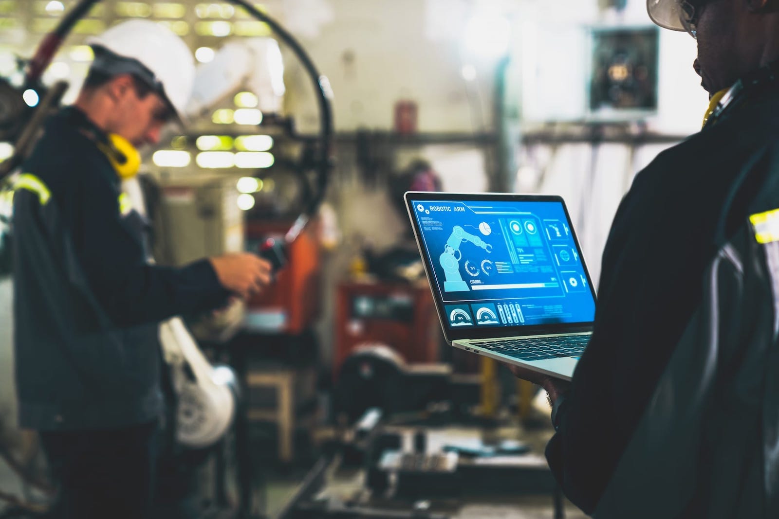 Factory workers industrial analytics