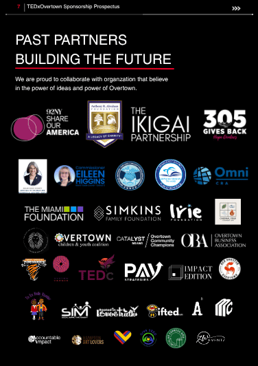 Past organizations and community partners that have supported TEDxOvertown