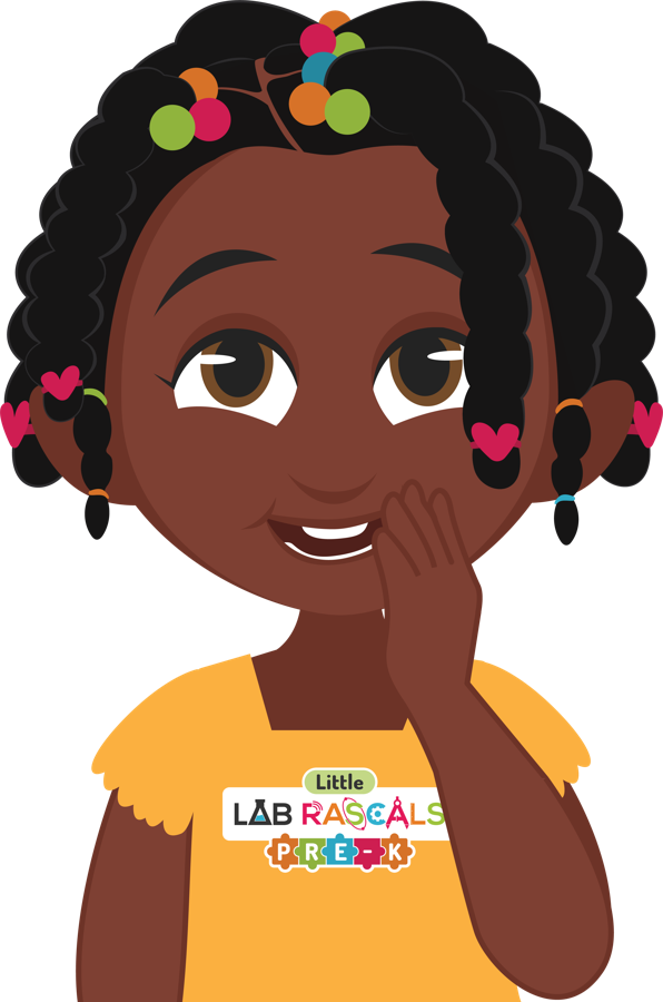 Illustrated Lab Rascals student character