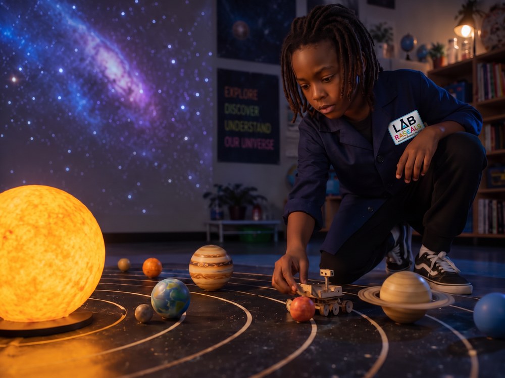 Space and solar system STEM lesson