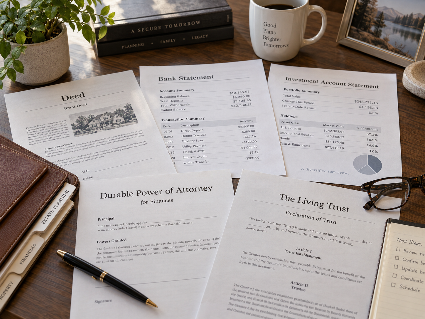 Arizona home and landscape representing property that must stay coordinated with an estate plan