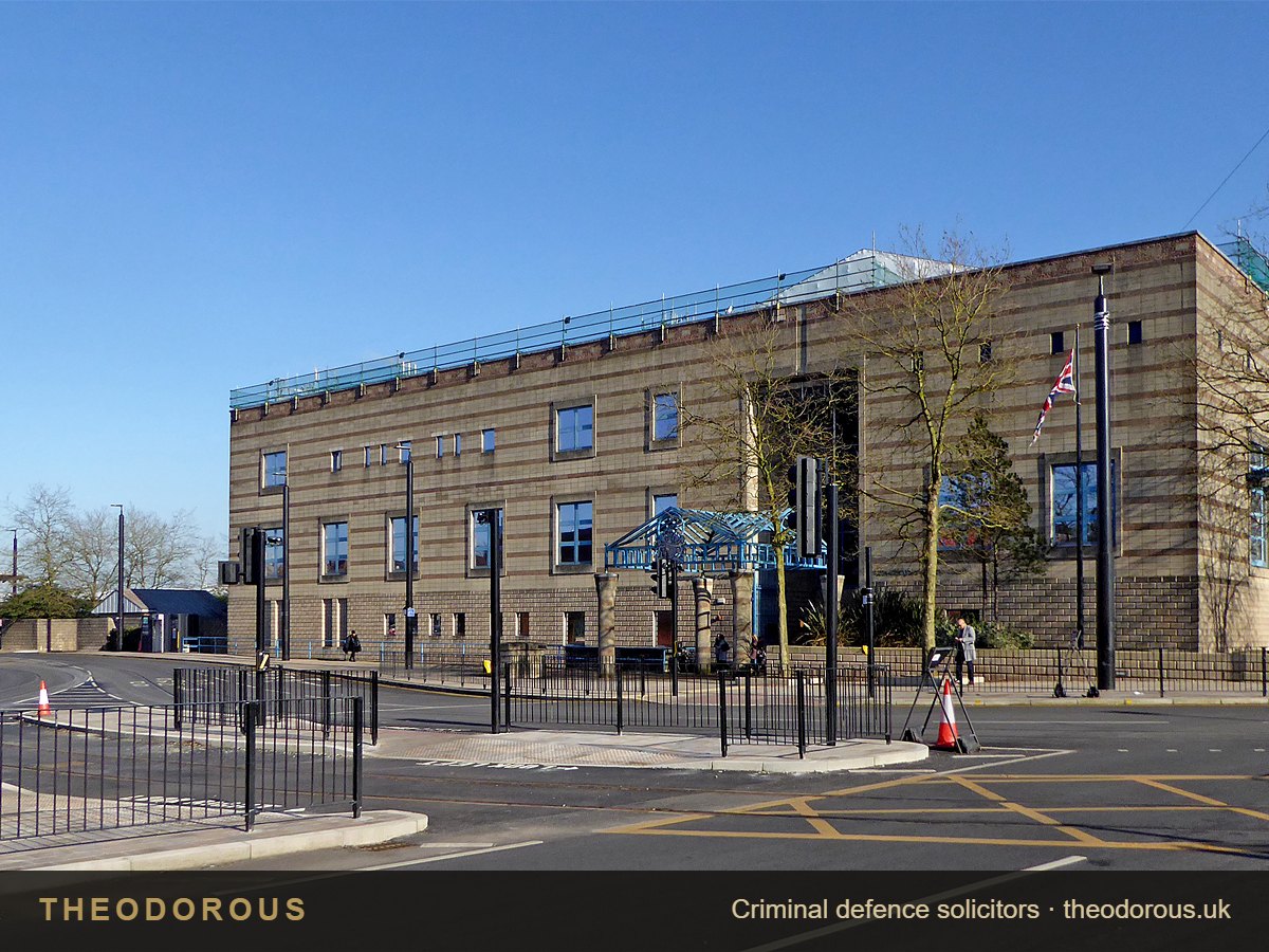 Wolverhampton Crown Court, Wolverhampton WV1. Theodorous solicitors represent clients at this court.